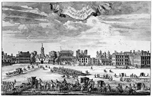 Images Dated 16th December 2006: View of Whitehall from St Jamess Park, 17th-18th century, (1908)