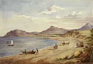 View of Wicklow Hills, September 1843. Creator: Elizabeth Murray