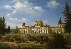 Images Dated 22nd November 2017: View of the Wilanow Palace, 1834