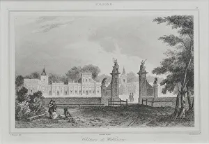 View of the Wilanow Palace, 1840. Artist: Lemaître, Augustin Francois (1792-1870)