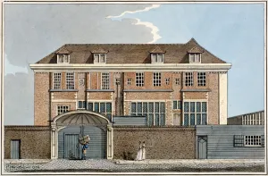 Charles Tomkins Prints: View of Winchester House in Winchester Place, London, 1799