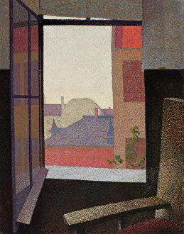 Romanian Prints: View from the Window, 1930. Creator: Arthur Segal