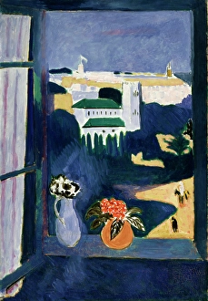 Henri Mile Benot Prints: View from the window, Tangier, (left part of the Moroccan triptych)