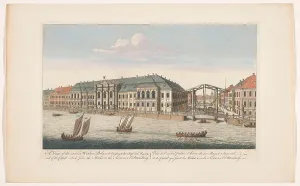 Winter Palace Prints: View of the Winter Palace and the canal between the rivers Mojka and Neva in Saint Pete