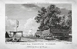 Woolwich Prints: View from Woolwich Warren, Kent, 1794. Artist: Thomas Tagg