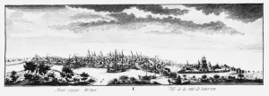L Rsenius Gallery: View of Yakutsk, ca 1735. Artist: Lursenius, Johann Wilhelm (1704-1771)