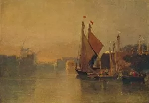 Cecil Reginald Gallery: View from Yarmouth Bridge, Norfolk, Looking towards Breydon, Just after Sunset, c1823