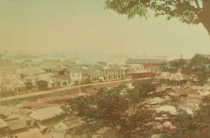 Kazumasa Ogawa Prints: View of Yokohama and Harbor, 1897. Creator: Ogawa Kazumasa