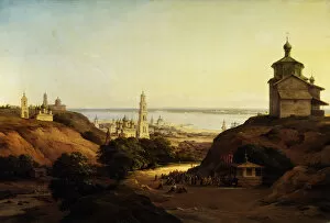 Chernetsov Gallery: View of Yuryev-Povolzhsky, 1851. Artist: Chernetsov, Nikanor Grigoryevich (1805-1879)