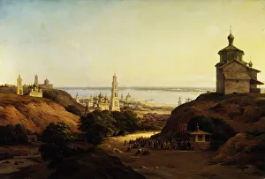 View of Yuryev-Povolzhsky, 1851. Artist: Chernetsov, Nikanor Grigoryevich (1805-1879) View of Yuryev-Povolzhsky, 1851. Artist: Chernetsov, Nikanor Grigoryevich (1805-1879)