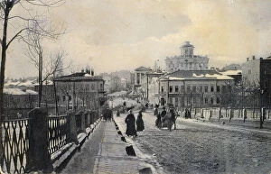 Images Dated 16th March 2010: View of Znamenka Street in winter, Moscow, Russia, early 20th century