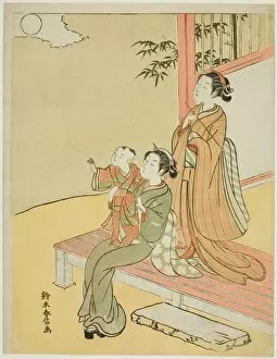 Childcare Collection: Viewing the Moon, c. 1767 / 68. Creator: Suzuki Harunobu