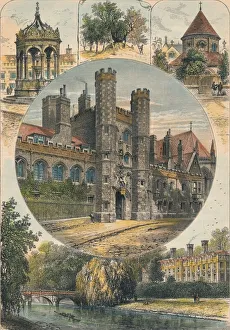 River Cam Prints: Views in and about Cambridge, c1890. Creator: Unknown