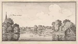 Views of countryside near Albury, Surrey, 1645. Creator: Wenceslaus Hollar