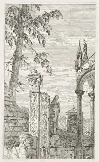 Antonio Canaletto Italian Collection: Views: Fragments of Sculpture, 1735-1746. Creator: Antonio Canaletto (Italian, 1697-1768)