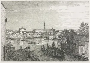 1697 1768 Prints: Views: The Harbor at Dolo, 1735-1746. Creator: Antonio Canaletto (Italian, 1697-1768)