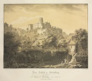 Ernst Fries German Prints: Six Views of Heidelberg Castle: Eastward, 1820