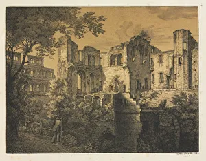 Ernst Fries German Prints: Six Views of Heidelberg Castle: Western Part, 1820. Creator: Ernst Fries (German