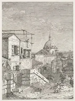 Antonio Canaletto Italian Collection: Views: La Maison a linscription, 1735-1746. Creator: Antonio Canaletto (Italian, 1697-1768)