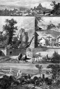 Tourist Attractions Prints: Views of Launceston, Cornwall, 1881. Creator: Unknown