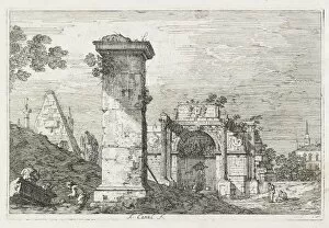 Antonio Canaletto Italian Collection: Views: Le Pilier isole, 1735-1746. Creator: Antonio Canaletto (Italian, 1697-1768)