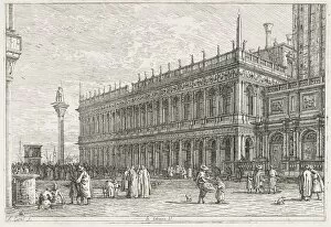 Antonio Canaletto Italian Collection: Views: The Library, Venice, 1735-1746. Creator: Antonio Canaletto (Italian, 1697-1768)