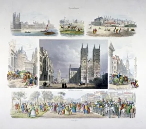 Pauls Cathedral Prints: Views of London, c1845