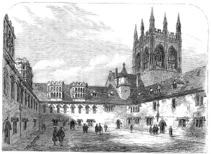 Merton College Prints: Views of Merton College, Oxford: the undergraduates quadrangle