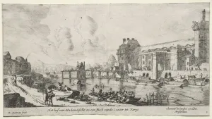 Reinier Nooms Prints: Views of Paris: View of the Louvre and the Tuileries. Creator: Reinier Nooms (Dutch, c