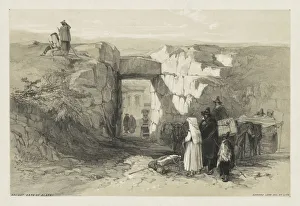 Views of Rome and Its Environs: Ancient Gate of Alatri, 1841. Creator: Edward Lear (British