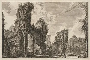 1720 1778 Prints: Views of Rome: Rovine del Sisto o sia della gran sala delle Terme Antoniniane, 1765