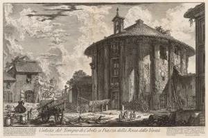 Views of Rome: Temple of Cybele, 1758. Creator: Giovanni Battista Piranesi (Italian, 1720-1778)