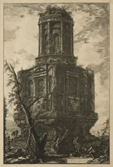 Views of Rome: The Tomb, called La Connocchia, 1776. Creator: Giovanni Battista Piranesi (Italian