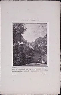 Pavlovsk Prints: Views of Saint Petersburg. View of the Park in Pavlovsk