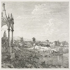 Antonio Canaletto Italian Collection: Views: The Sepulcher of a Bishop, 1735-1746. Creator: Antonio Canaletto (Italian, 1697-1768)