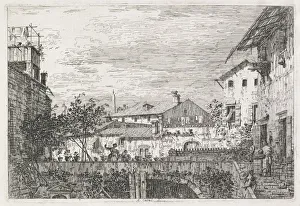 1697 1768 Prints: Views: The Terrace, 1735-1746. Creator: Antonio Canaletto (Italian, 1697-1768)