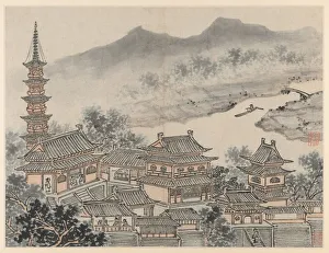Twelve Views of Tiger Hill, Suzhou: The Thousand Buddha Hall and the Pagoda…, after 1490