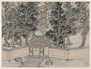 Twelve Views of Tiger Hill, Suzhou: Tiger-Flight Spring at the Back Gate, after 1490