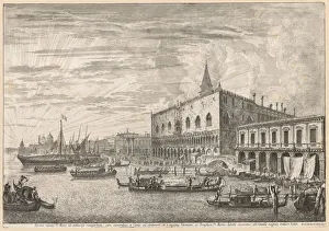Views of Venice: The Molo and S. M. Della Salute, 1741. Creator: Michele Marieschi (Italian
