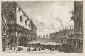Views of Venice: The Piazzetta, 1741. Creator: Michele Marieschi (Italian, 1710-1743)