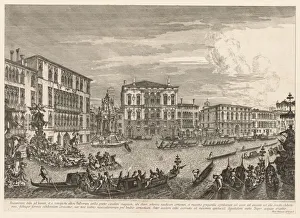 Michele Marieschi Italian Prints: Views of Venice: The Regatta, 1741. Creator: Michele Marieschi (Italian, 1710-1743)