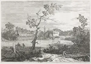 Antonio Canaletto Italian Collection: Views: View of Burano, a Town on an Island in the Venetian Lagoon, 1735-1746. Creator
