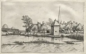 Views of Villages in Brabant and Campine: A Moated Village, c