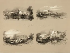Jd Harding Prints: Views of Villenueve les Avignon