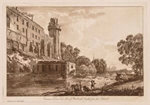 Views of Warwick Castle: Caesars ower and Part of Warwick Castle from the Island, 1776