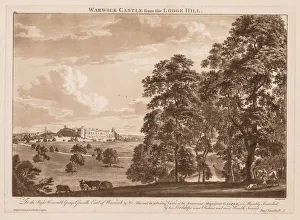 Paul Sandby Prints: Views of Warwick Castle: Warwick Castle from the Lodge Hill