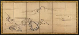 Eight Views of the Xiao and Xiang Rivers, 1700s. Creator: Watanabe Shik? (Japanese, 1683-1755)