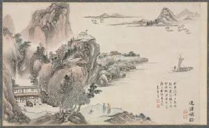 One of Eight Views of Xiao and Xiang Rivers, 1788. Creator: Tani Bunch? (Japanese, 1763-1841)
