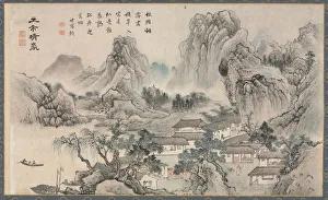 One of Eight Views of Xiao and Xiang Rivers, 1788. Creator: Tani Bunch? (Japanese, 1763-1841)
