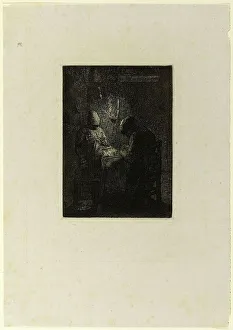 The Vigil, 1856. Creator: Jean Francois Millet